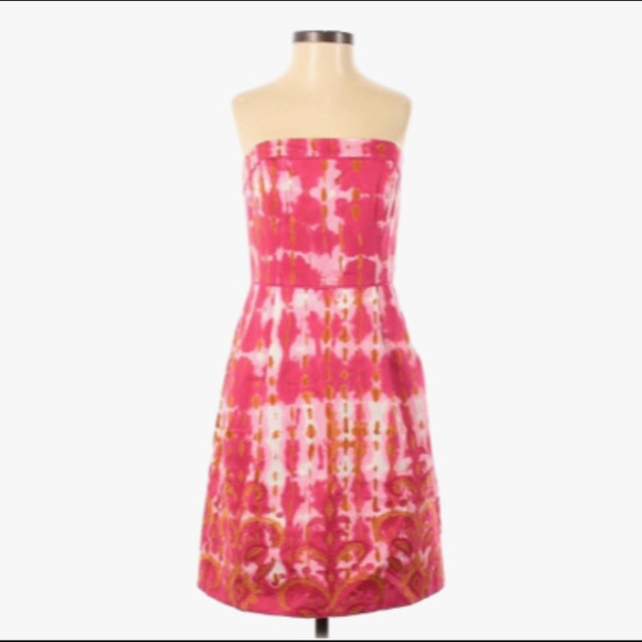 Beth Bowley Dresses & Skirts - Beth Bowley Embellished Strapless Tie Dye Dress 2